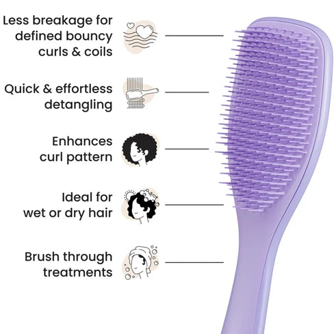 Tangle Teezer El cepillo desenredante definitivo Straight To Curly Hairbrush